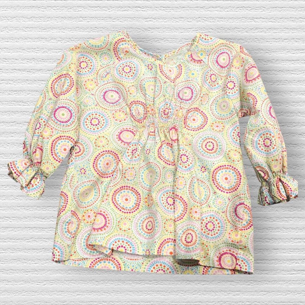 Castles & Crowns Girls Smocked Top 7/8 Colorfull